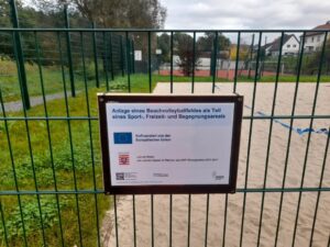 Mehr über den Artikel erfahren Anlage eines Beachvolleyballfeldes als Teil eines Sport-, Freizeit- und Begegnungsareals Rauschenberg