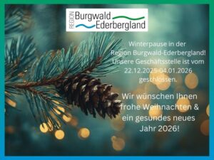 Winterpause der Geschäftsstelle